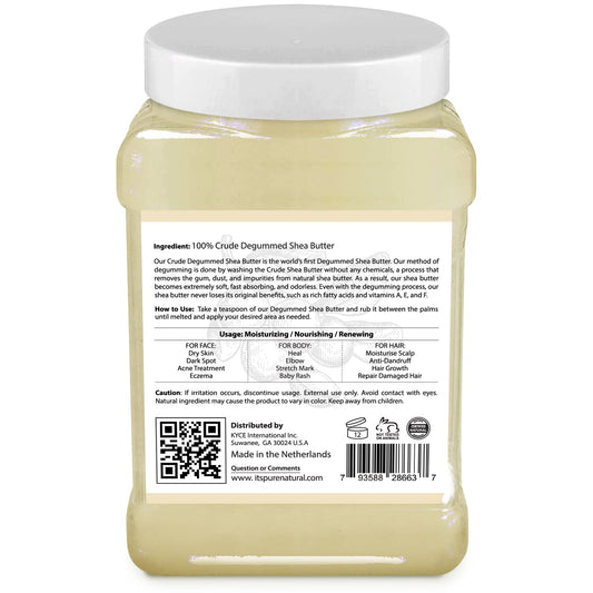 It's Pure Natural shea butter melts on the hand for quick, nourishing care.