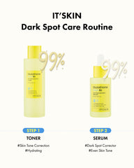 Morning routine with It'S SKIN Glutathione Shot B3 Toner for a fresh start