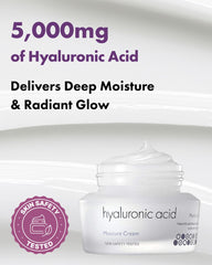 Its Skin Hyaluronic Acid Moisture Cream applied to face for gentle daily moisture.