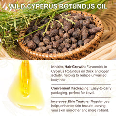 ITSDAWN Cyperus Rotundus Oil on bathroom shelf, a simple daily care addition.