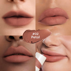 Close-up of ITY lip stain concealing lip lines for smoother lips.