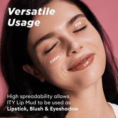 ITY lip stain matte finish with subtle plumper effect.