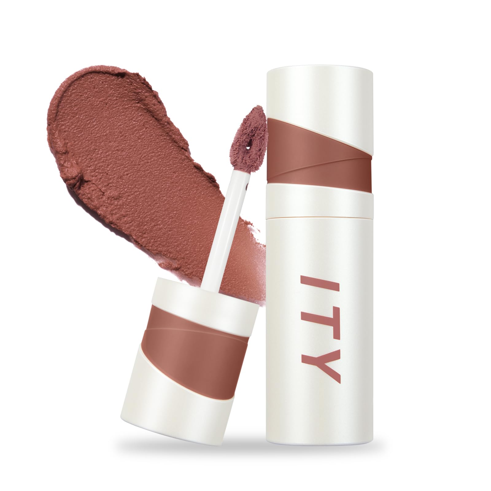 ITY Velvet Matte Lip Stain Berrylicious mousse texture delivers bold color.