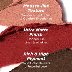 ITY Lip Stain Petal Nude swatch for everyday nude look.