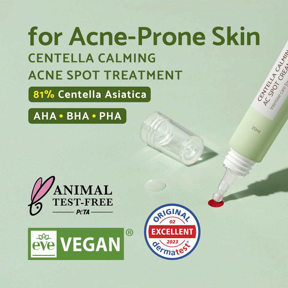IUNIK acne spot gel applying on skin for precision treatment