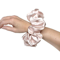 IUPTOWN CHIC handmade in USA scrunchie purple, crafted for durability.