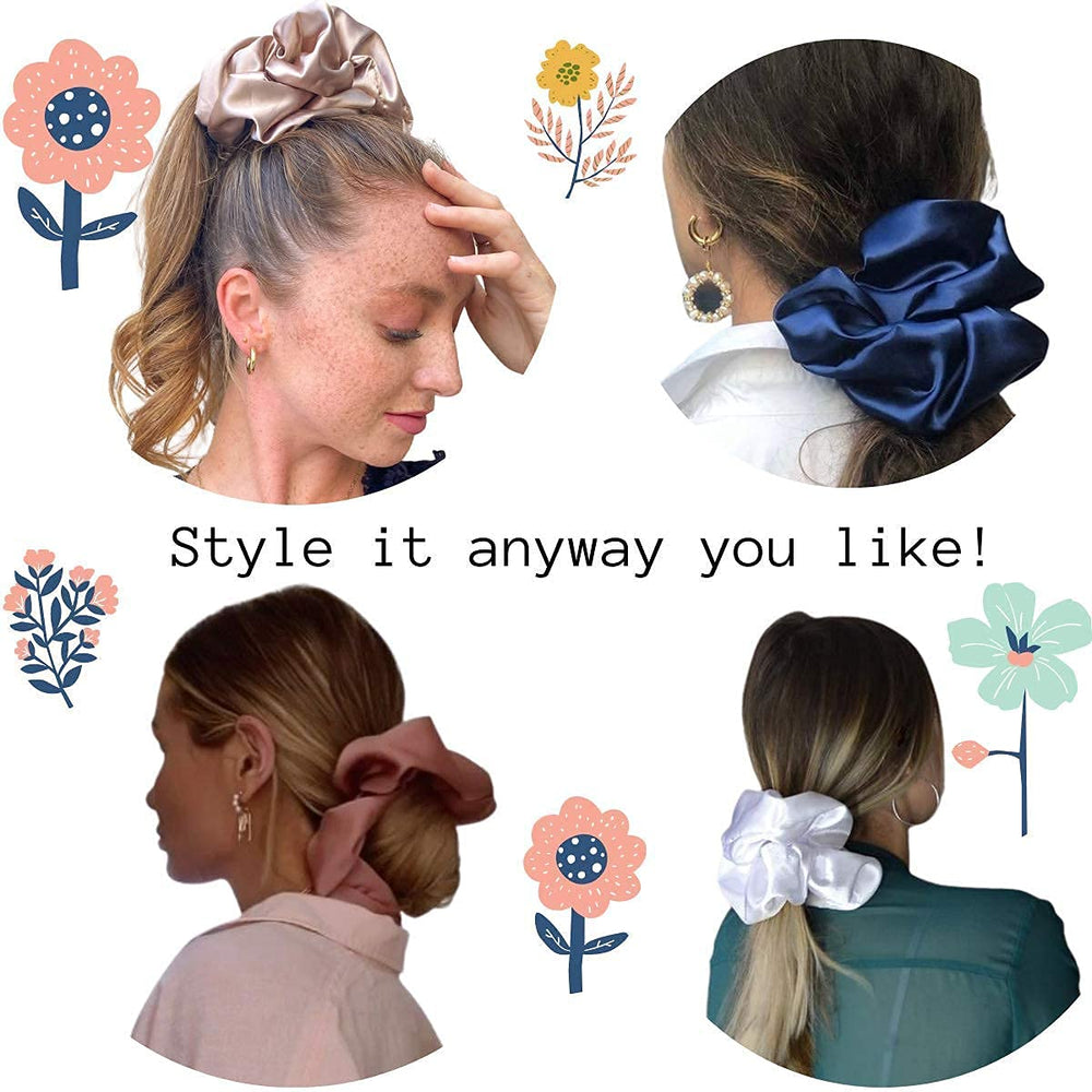 Iuptown Chic sleep hair holder scrunchie pink keeps strands neat overnight