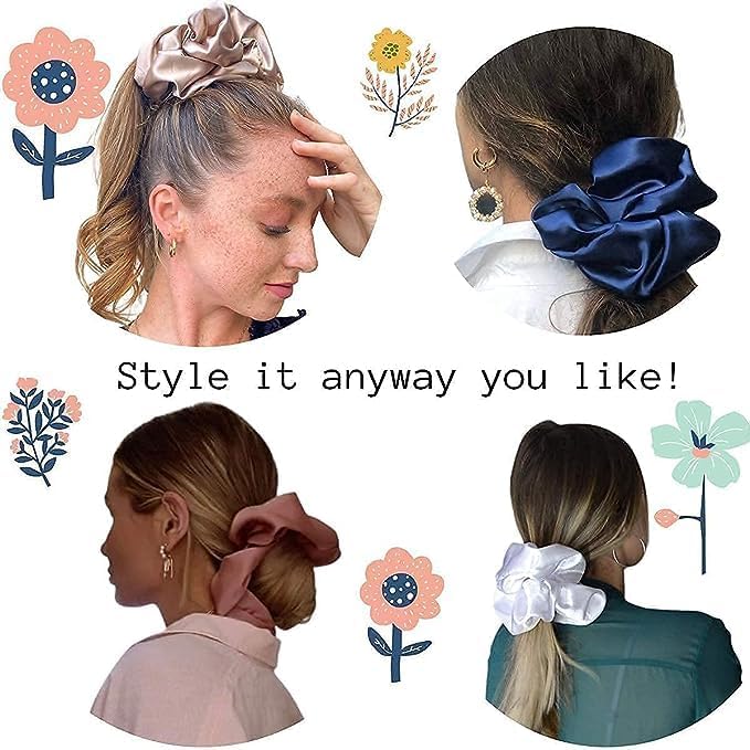 IUPTOWN CHIC XL scrunchie high ponytail demonstrates secure, stylish updo.