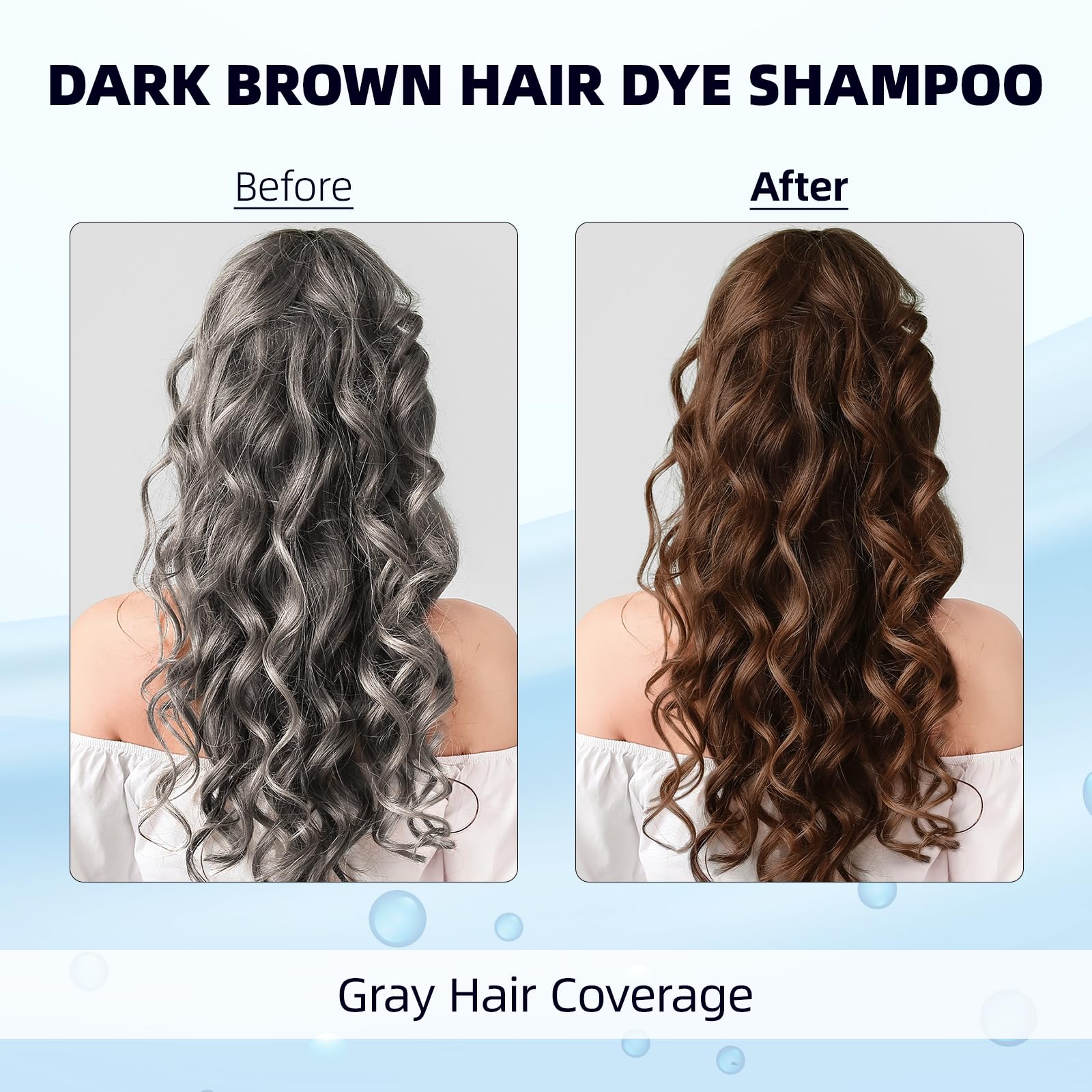 Ivnil 3-in-1 formula close-up highlights shampoo, dye, and conditioner benefits