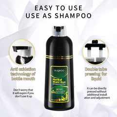 Packaging display of Ivnil Augeo Instant Hair Color Shampoo for home use