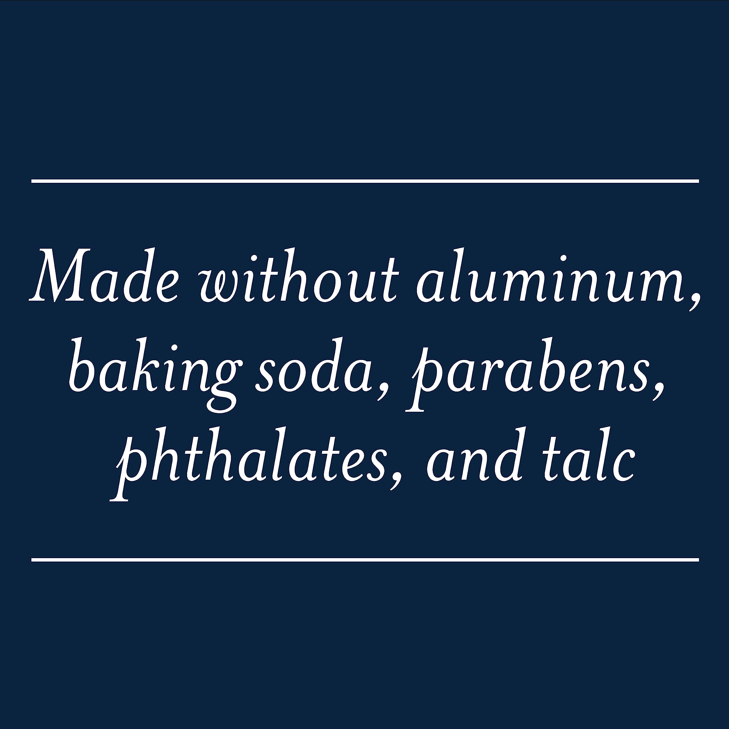 Ivory baking-soda-free deodorant pack-6 label signals a sensitive-skin option.