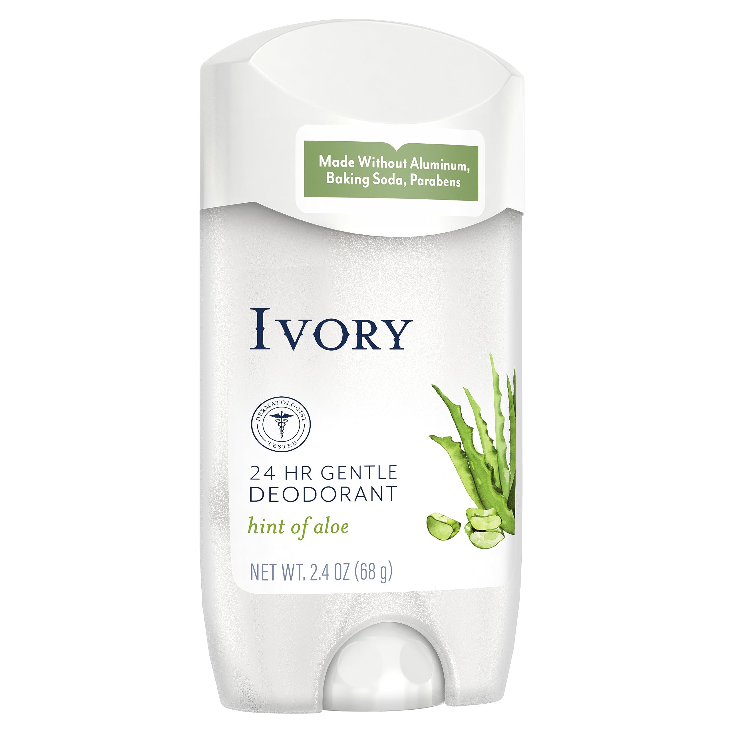 Ivory coconut deodorant ingredients panel highlighting natural Dead Sea salt