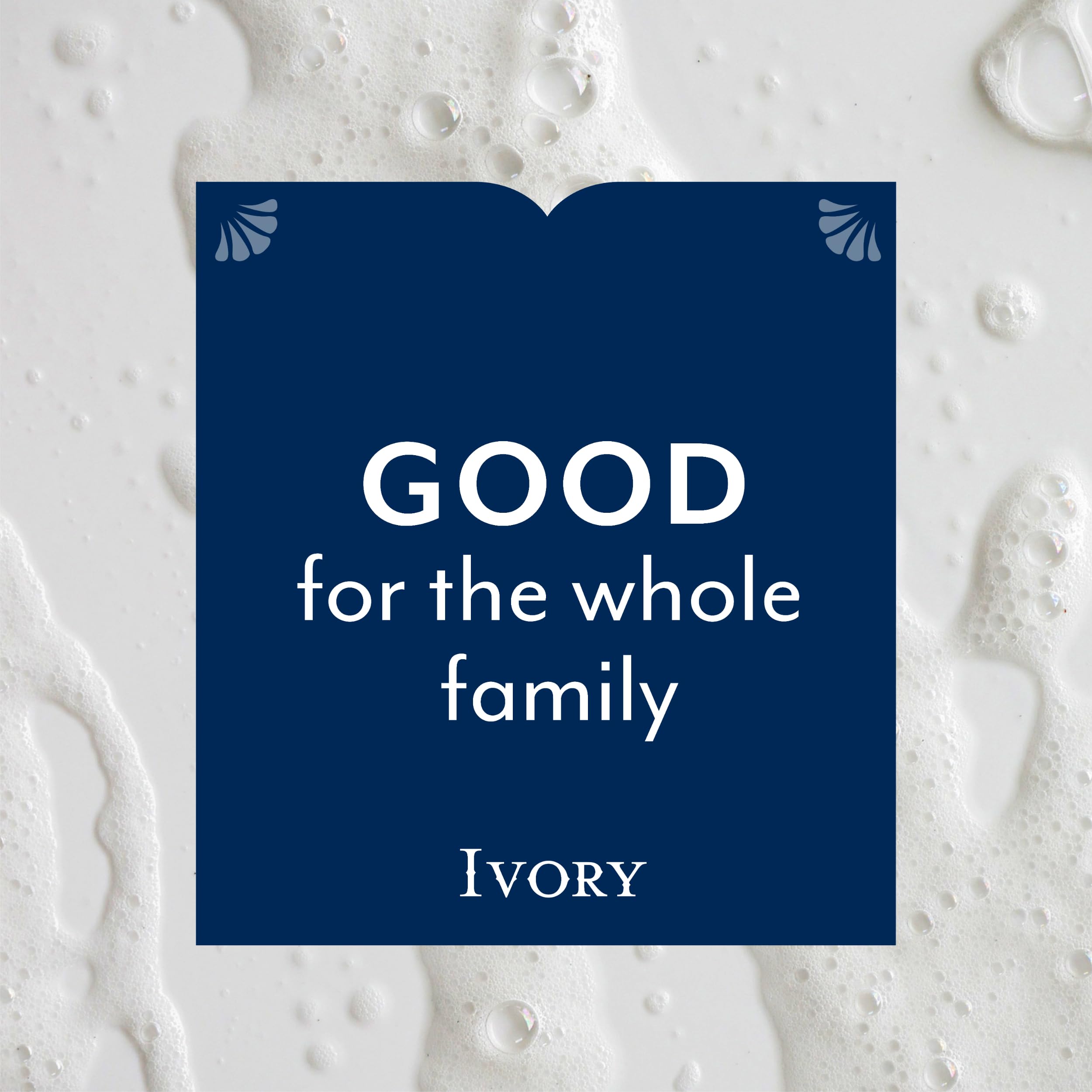 Ivory family bath time scene emphasizes gentle formula for all ages