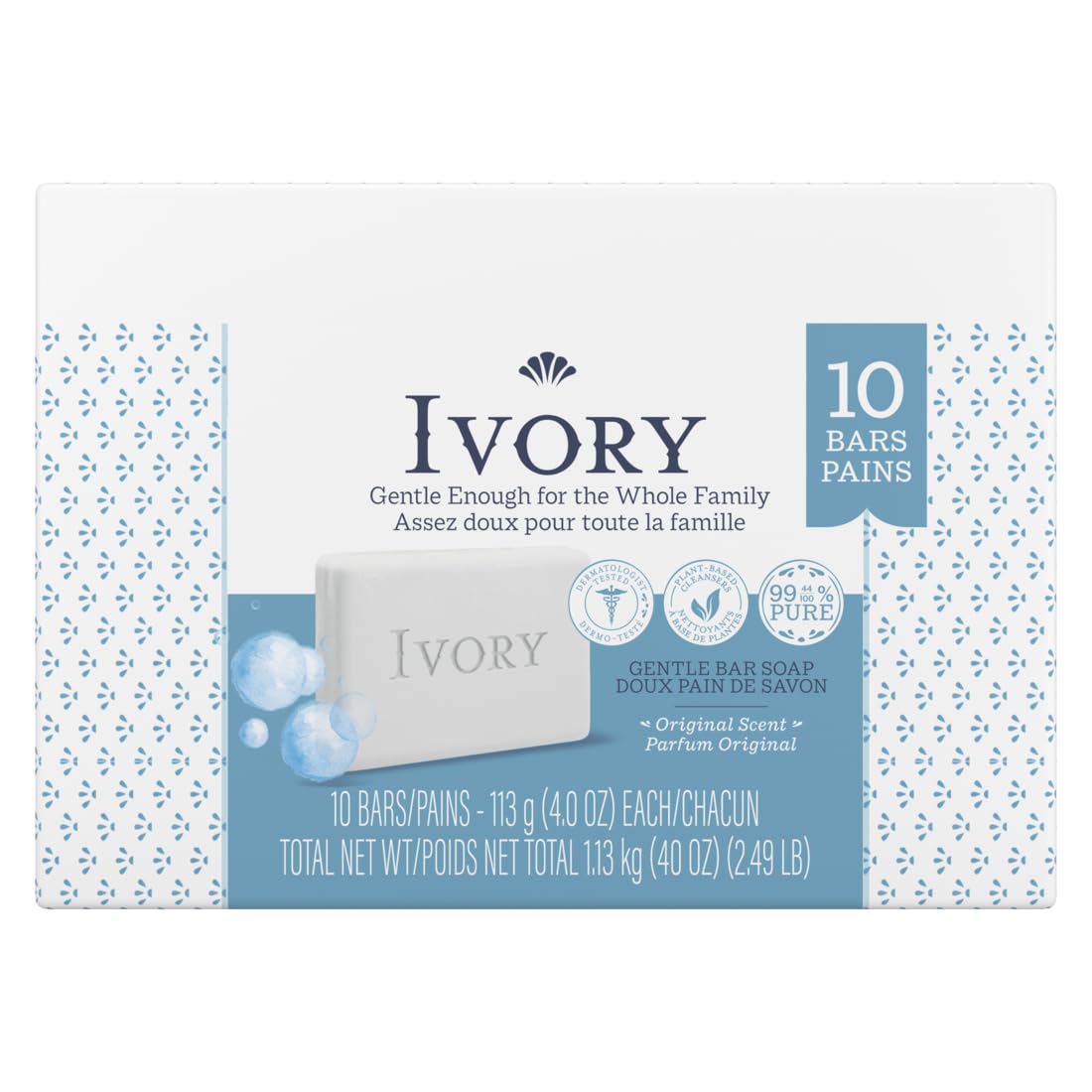 Ivory Original Bar Soap being used by a family during daily routine