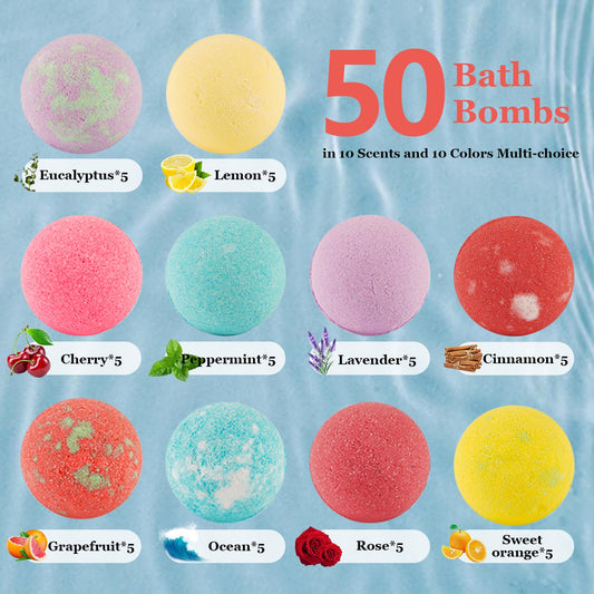 IvyWorkshop color bath bombs create a visual bubble display on water.