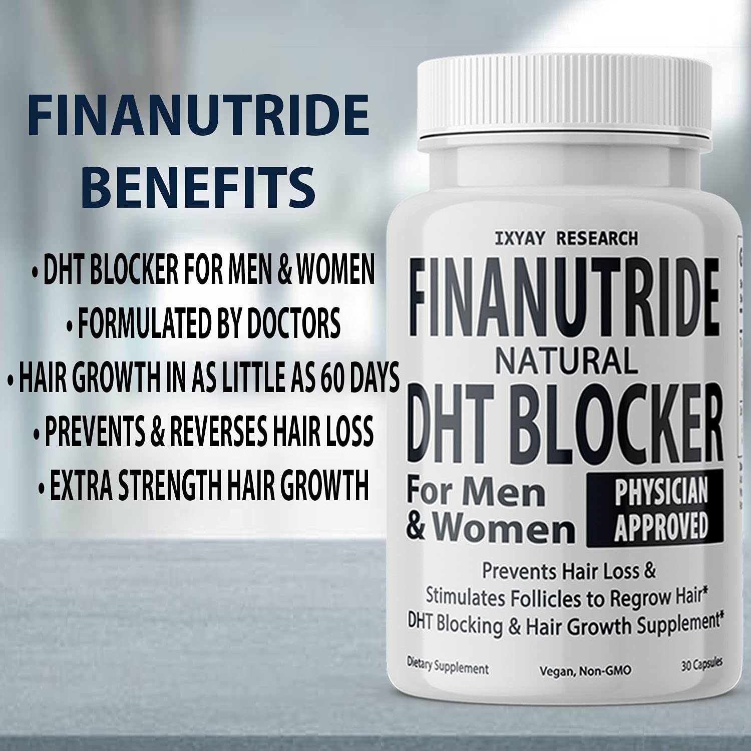 Pill stacks, take one capsule daily for consistent hair-supporting nutrition.