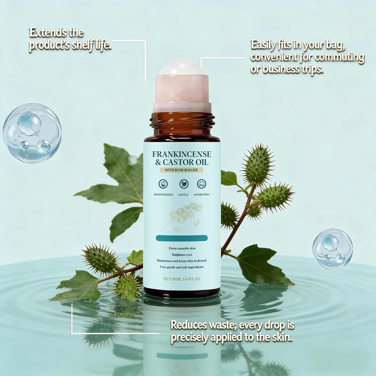 iYanoc roll-on packaging display with travel-friendly design