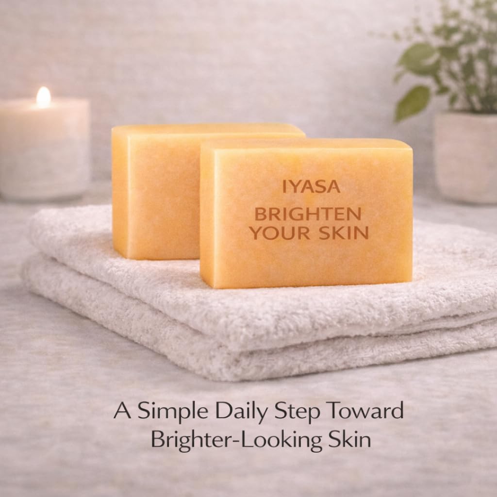 IYASA Kojic Acid Soap face-neck-underarms demonstrates versatile daily use.