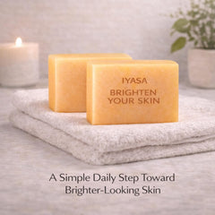 IYASA Kojic Acid Soap face-neck-underarms demonstrates versatile daily use.