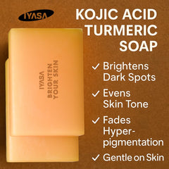 IYASA Kojic Acid Soap safety-tested reassures with SGS-compliant formula.
