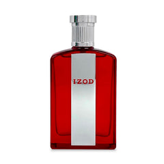 Izod Legacy Red bottle side view, durable packaging for daily travel
