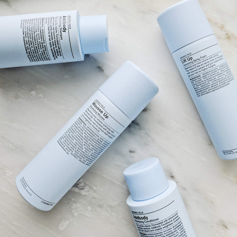 Fine hair with noticeable volume after using Addbody Shampoo.