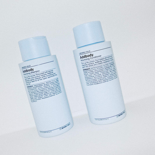 J Beverly Hills Addbody Shampoo foamy lather for cleansing fine hair.