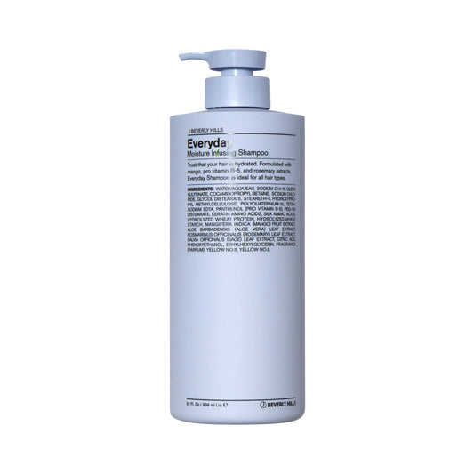 J Beverly Hills Blue Blonde Toning Shampoo bottle front view for toning and conditioning.