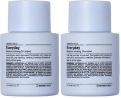 J Beverly Hills Blue Everyday Moisturizing Shampoo bottle front with hydration and eucalyptus aroma