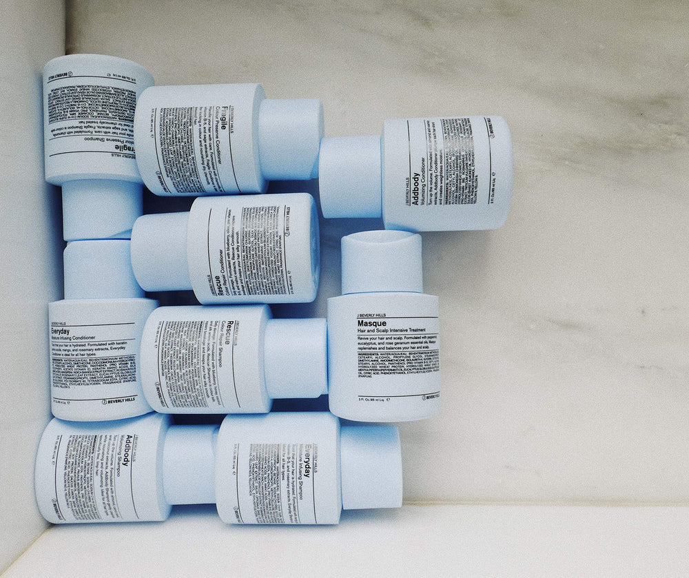 J Beverly Hills packaging highlights color-safe, sulfate-free formula