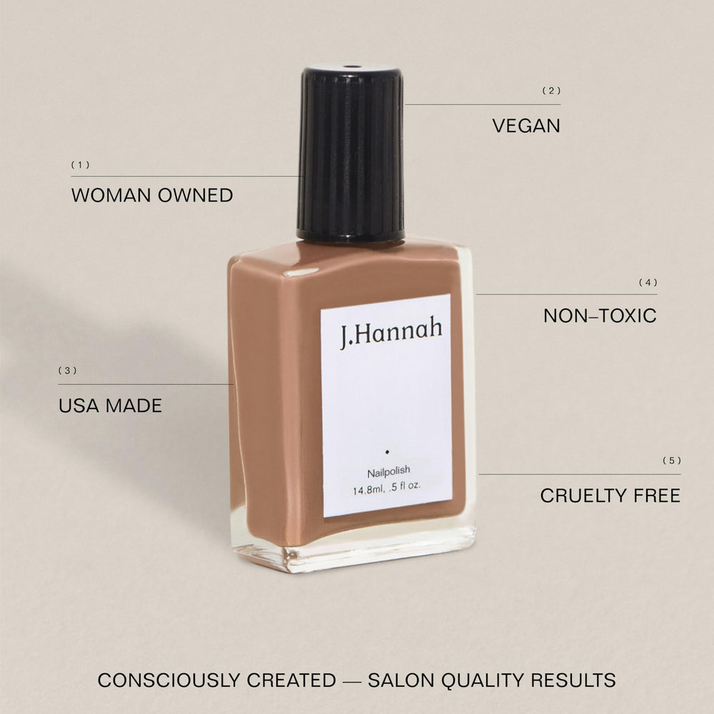 J. Hannah Hepworth color swatch reveals wood-inspired shade for nails