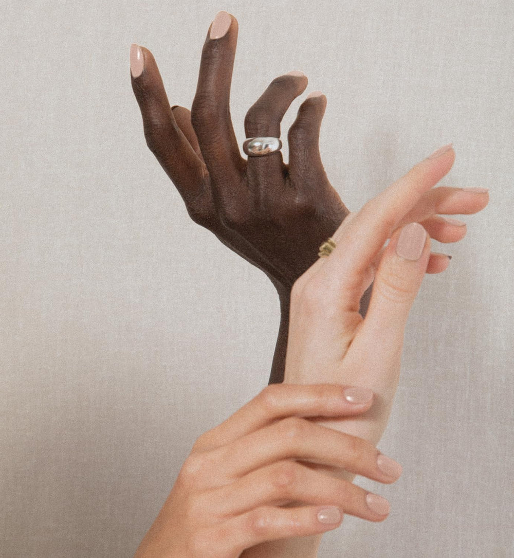 J. Hannah cruelty-free bottle emphasizes ethical nail care.