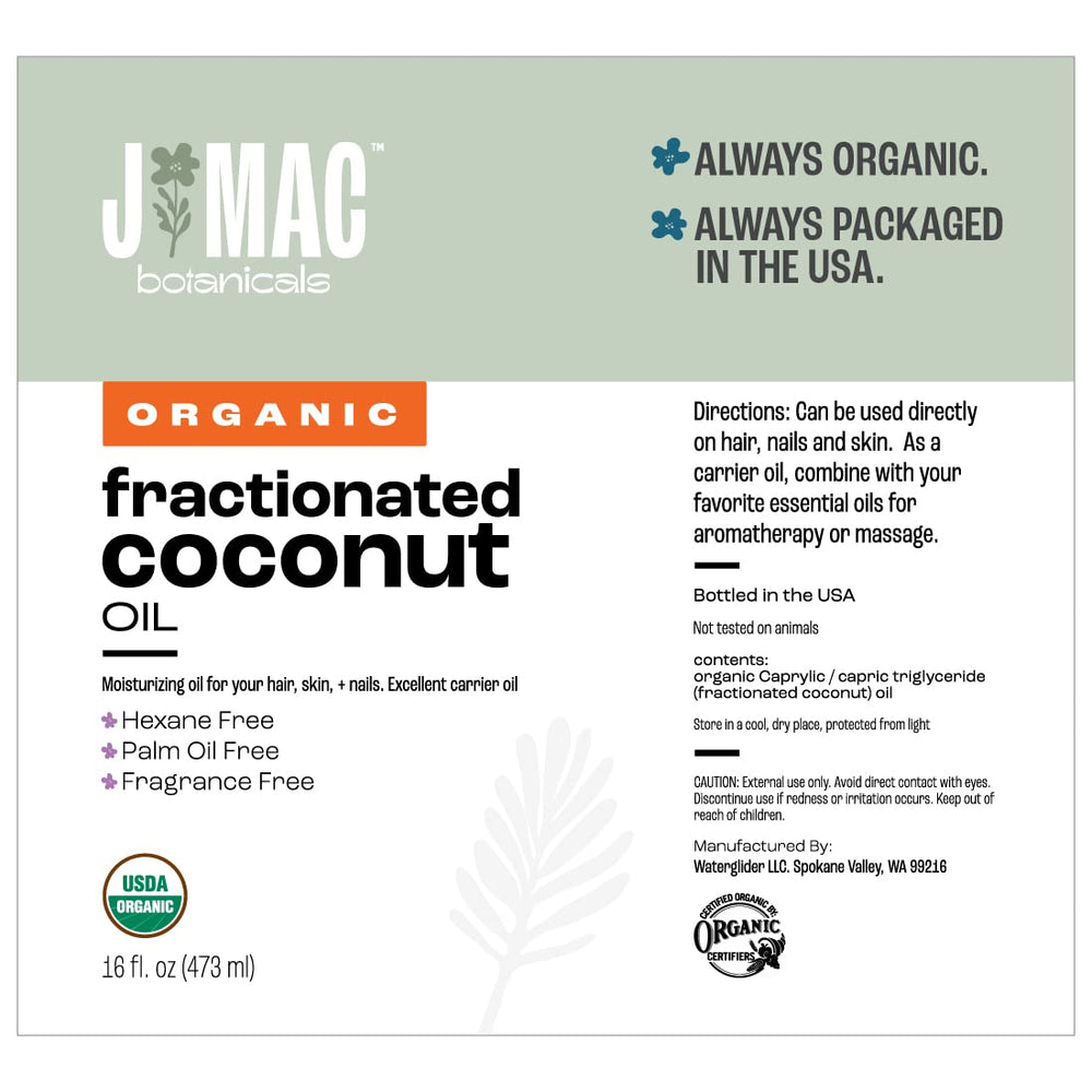 J Mac Botanicals Carrier oil for essential oils, versatile skin and hair care.