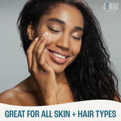 J MAC Botanicals fragrance-free oil suitable for sensitive skin.