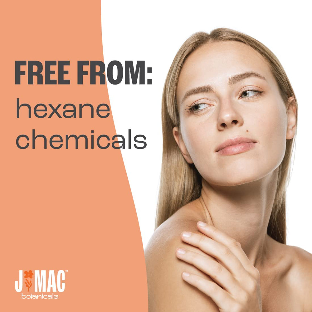 Hexane-free label reinforces safe extraction method for daily facial and body use.