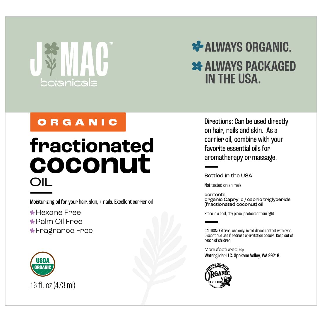 J MAC Botanicals USA bottling facility image highlighting quality control.