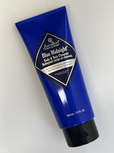 Jack Black Blue Midnight lather demonstrates rich cleansing for skin and hair.