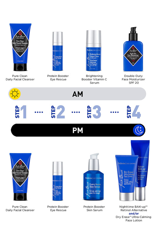 Dropper of Jack Black Brightening Booster applies serum for daily glow