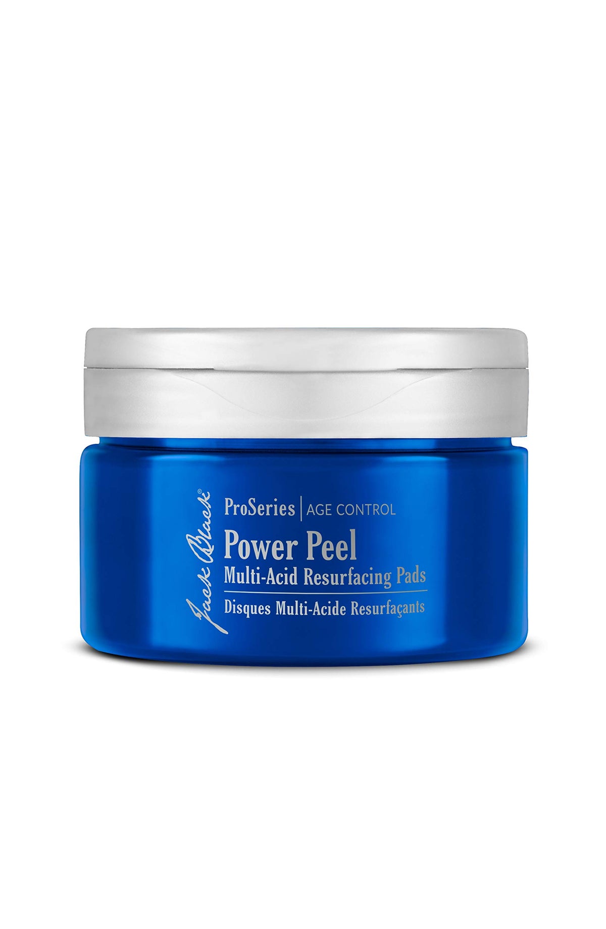 Jack Black Power Peel pad closeup demonstrates exfoliation and pore refinement