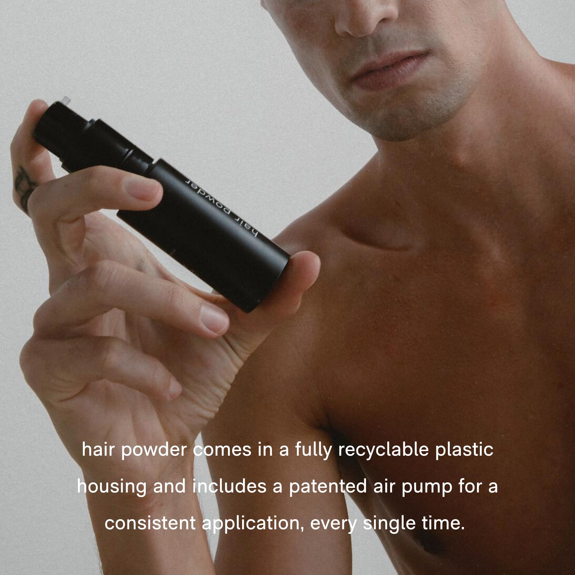 Jack Henry dry shampoo powder suits all hair types and styling needs