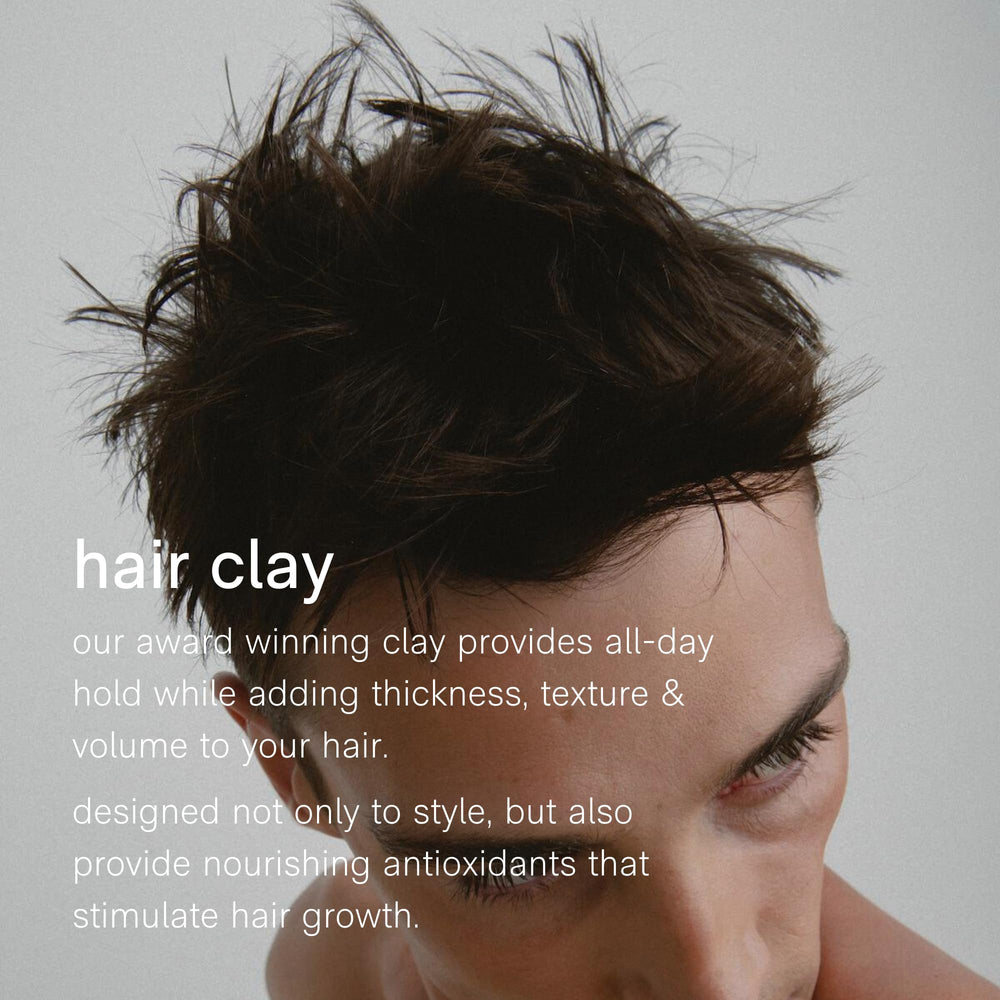 Natural fragrance from lavender oil during styling with Jack Henry clay.