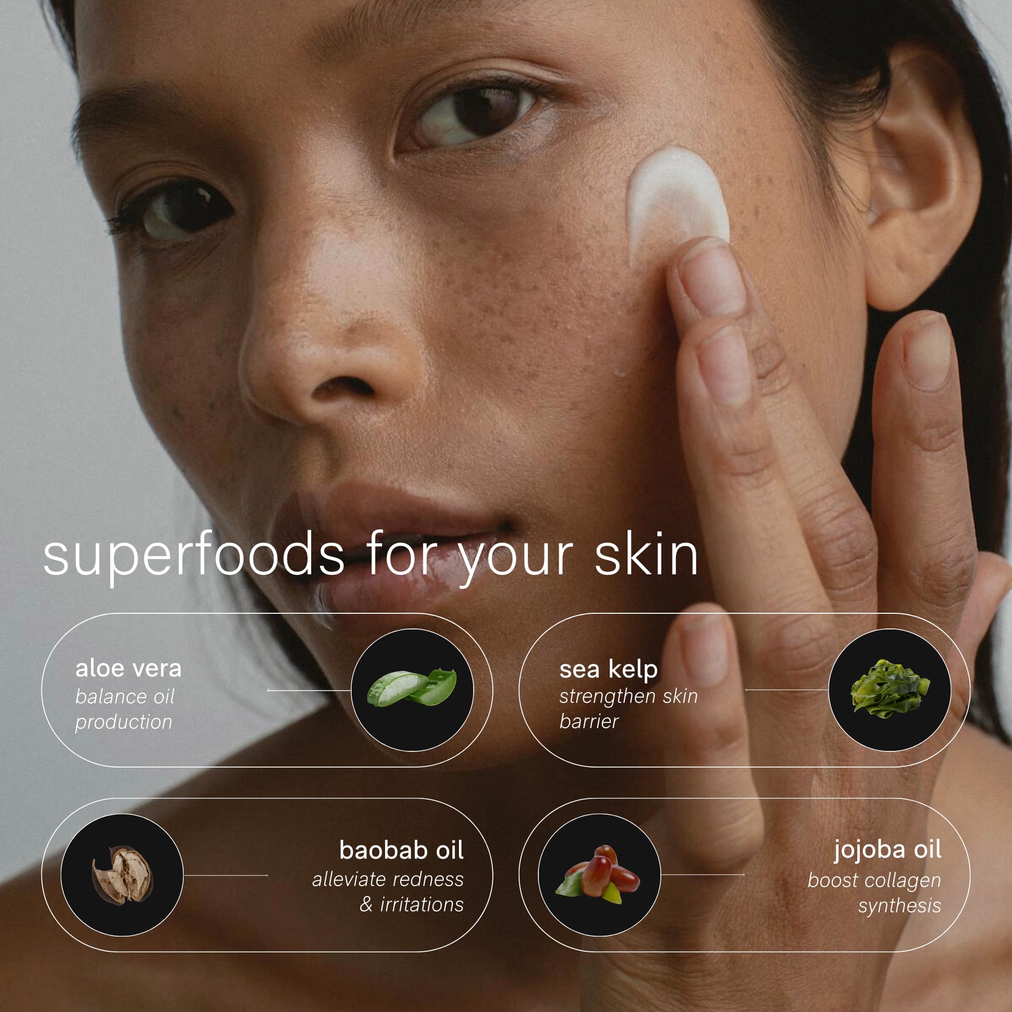 Jack Henry Super Face Cream jar closeup reveals smooth texture suitable for all skin types.