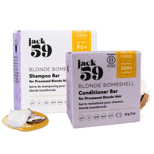 Jack59 Blonde Bombshell Shampoo Bar pour neutralizes brassiness for blonde hair