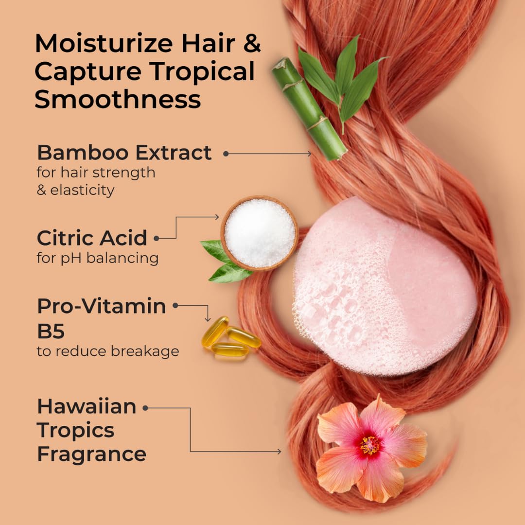 Jack59 Island Tropics conditioner bar closeup showing nourishing formula.