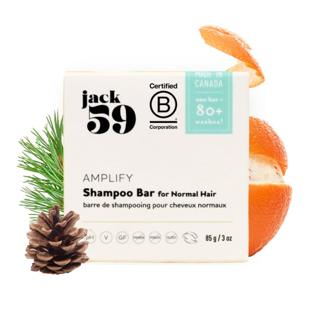 Jack59 shampoo bar for normal hair lifts volume in a closeup