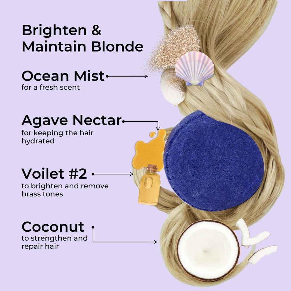 Jack59 Silver Grey Shampoo Bar lather cleanses cool-toned hair with brass reduction
