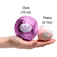Jackpot Candles Enliven Me lavender bath bomb fragrance provides a relaxing aroma