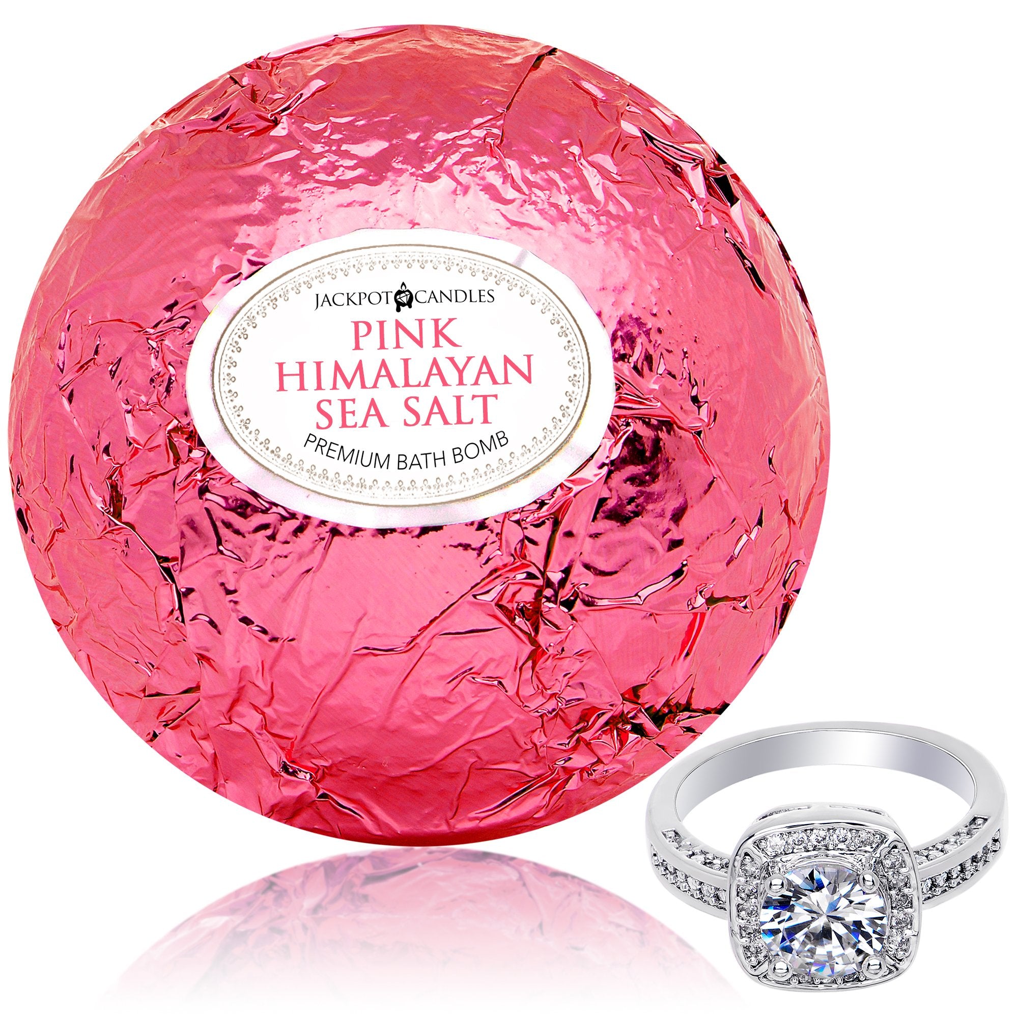 Jackpot Candles gift-ready bath bomb with surprise jewelry for celebrations.