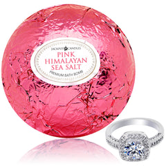 Jackpot Candles gift-ready bath bomb with surprise jewelry for celebrations.
