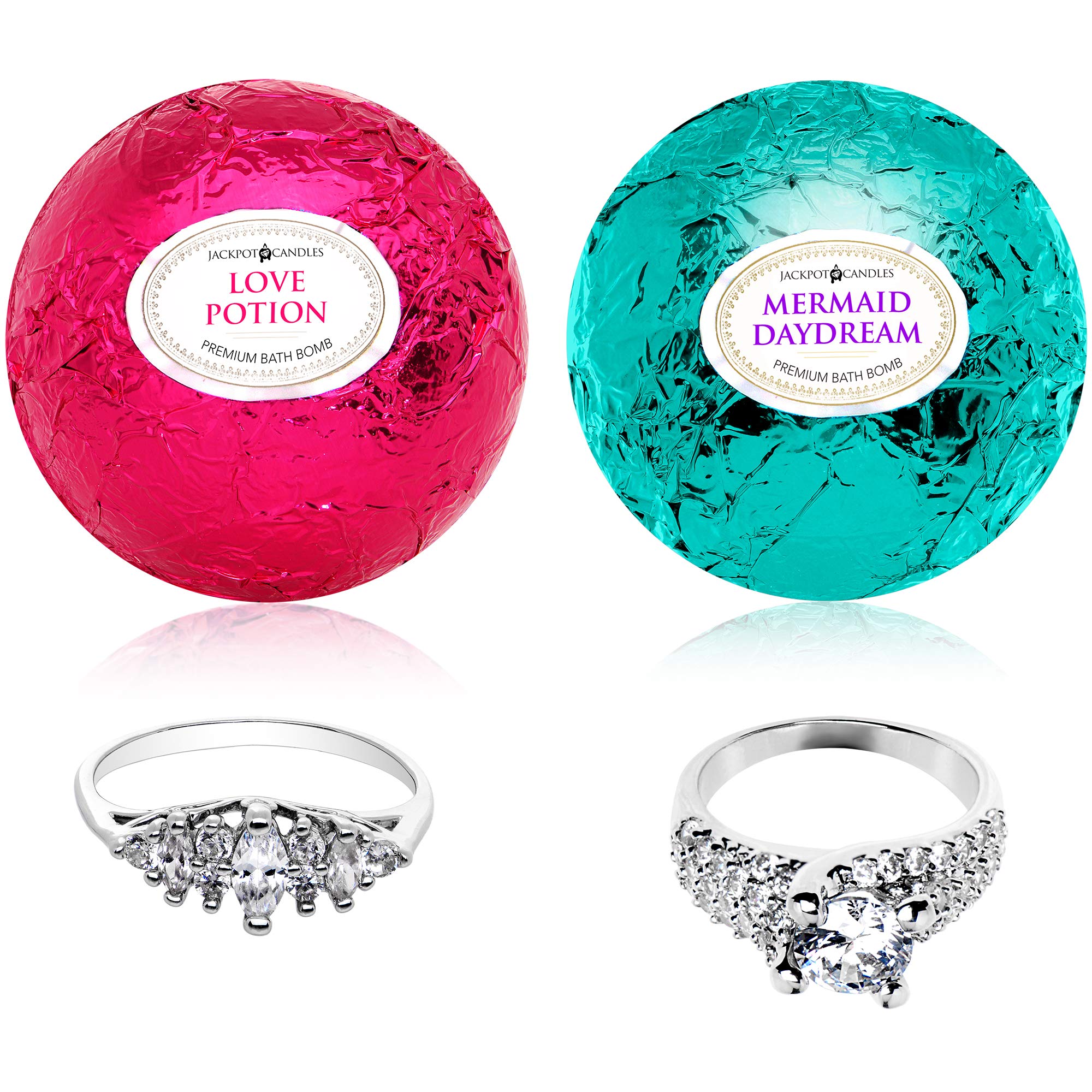 Jackpot Candles Mermaid Love Potion bath bombs gift set packaging ideal for gifting